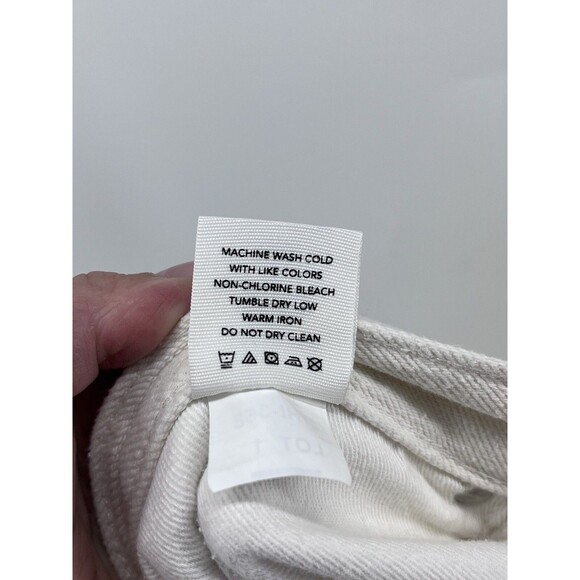 Rails Womens Size 27 The Topanga High Rise Straight White Denim Jeans Pants - Picture 12 of 13